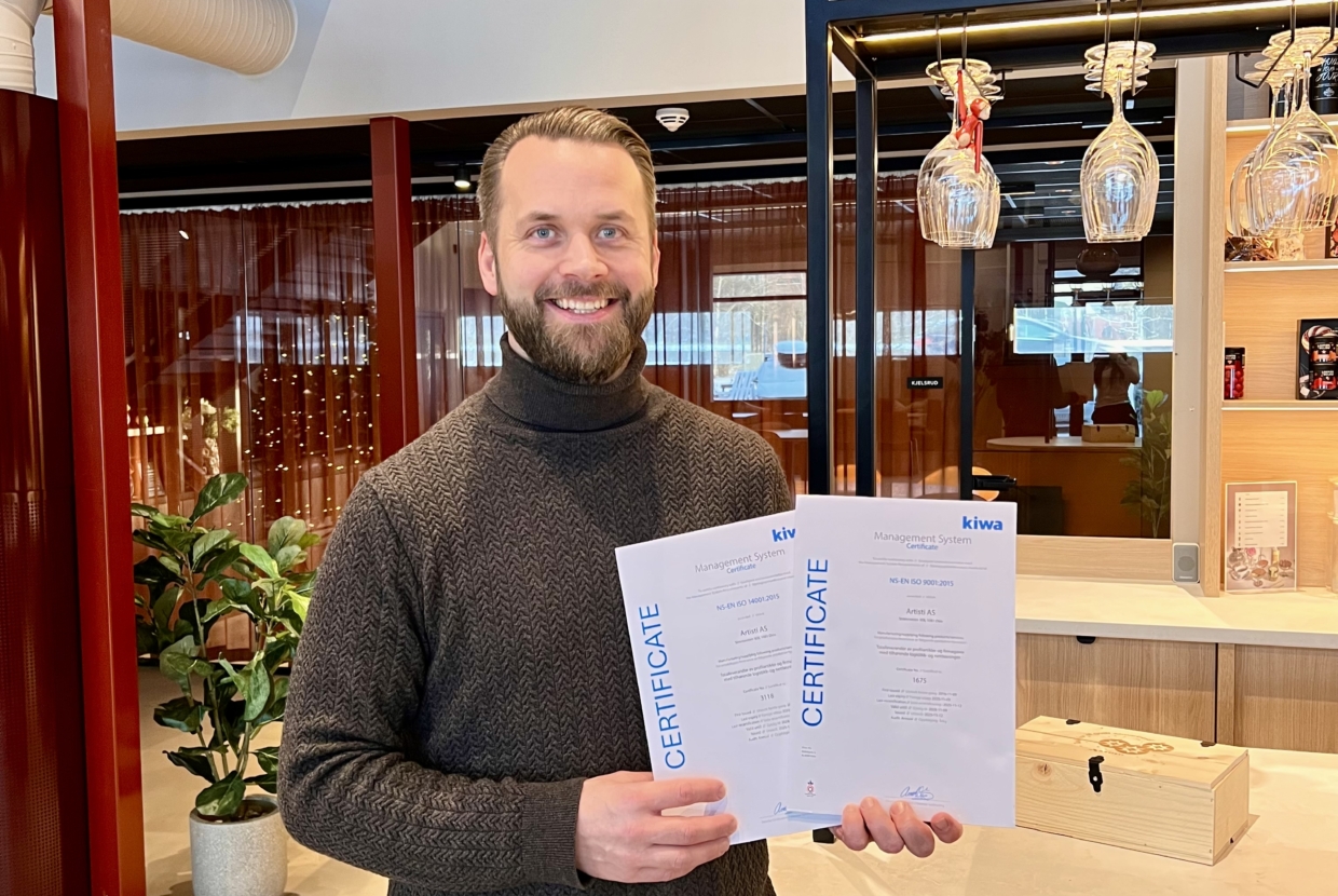 Re-sertifisert i ISO 9001 og ISO 14001 4