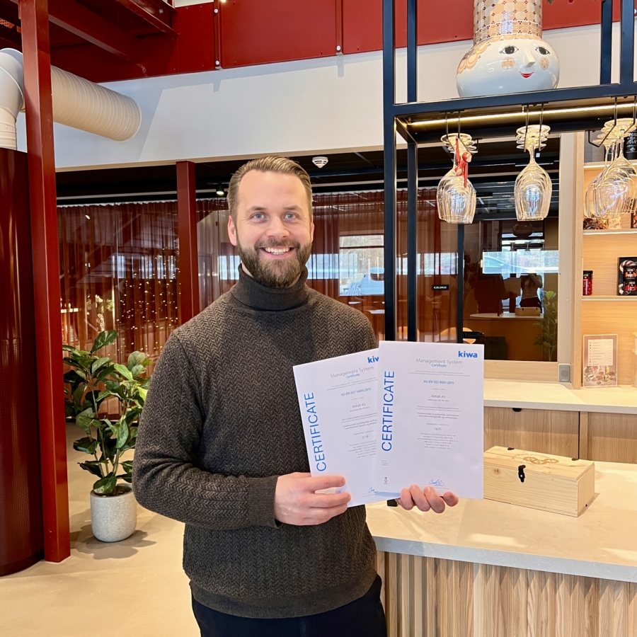 Re-sertifisert i ISO 9001 og ISO 14001 4